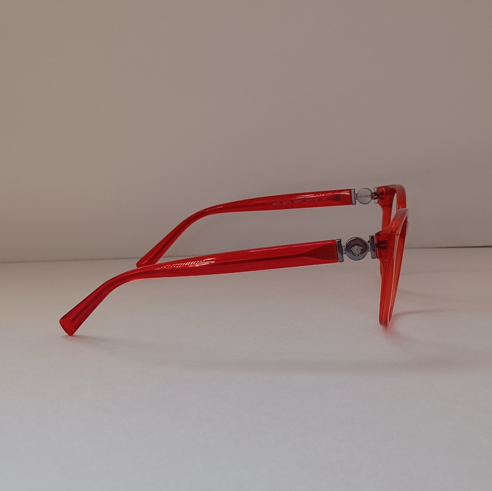 NEW VERSACE MOD. 3273 5307 RED AUTHENTIC EYEGLASSES W/CASE 54-16 - Picture 5 of 8